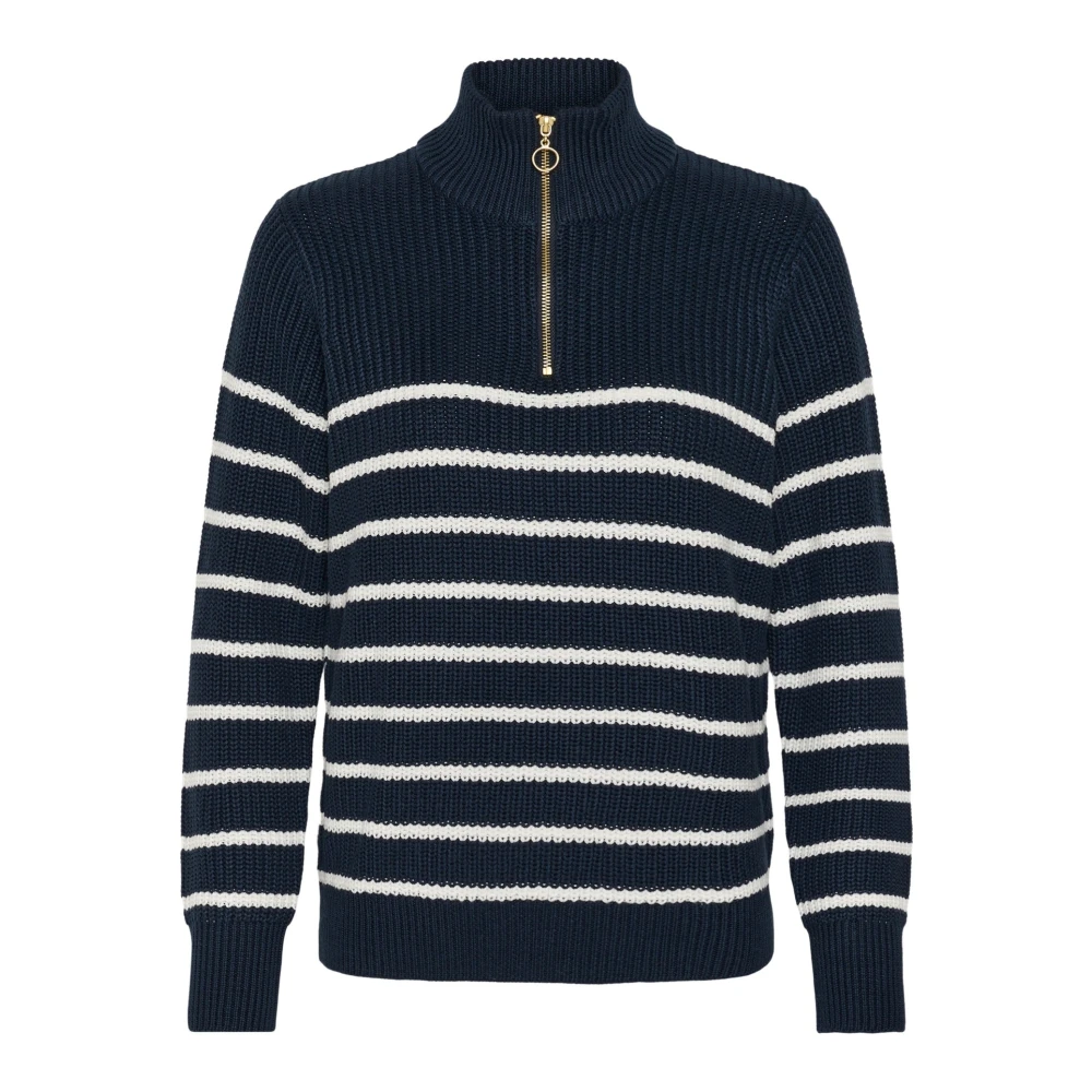 Kaffe , Damen, Strickwaren, Blau, L