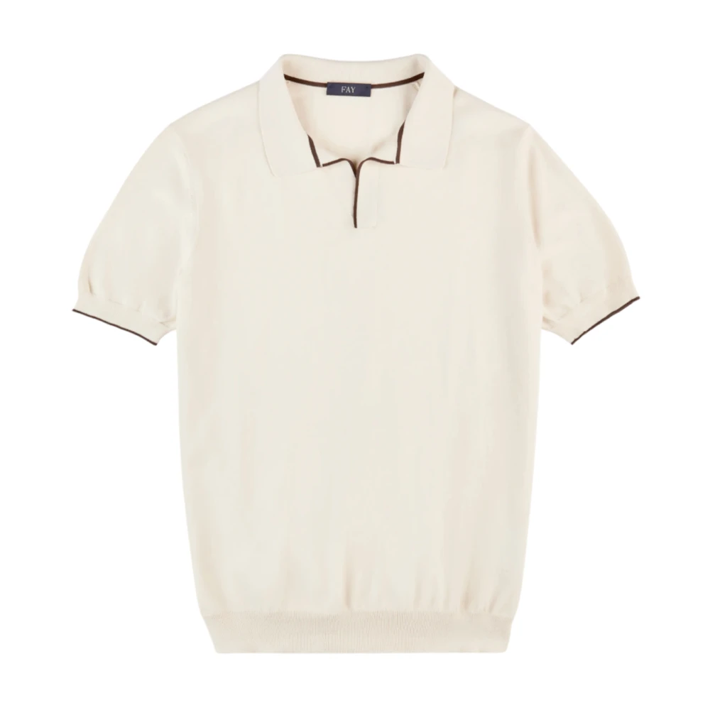 Fay - Tops > Polo Shirts - Beige - Fay - Modalova