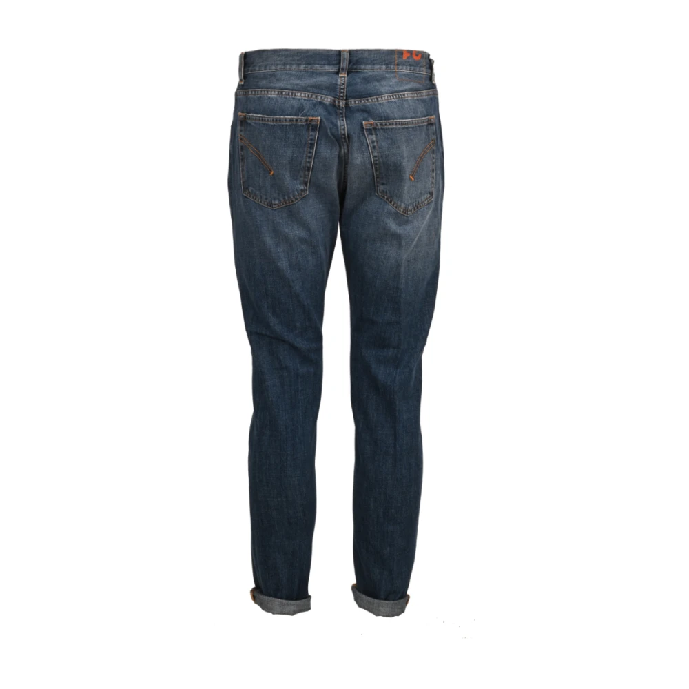 Dondup Slim Fit Katoenen Jeans Blue Heren