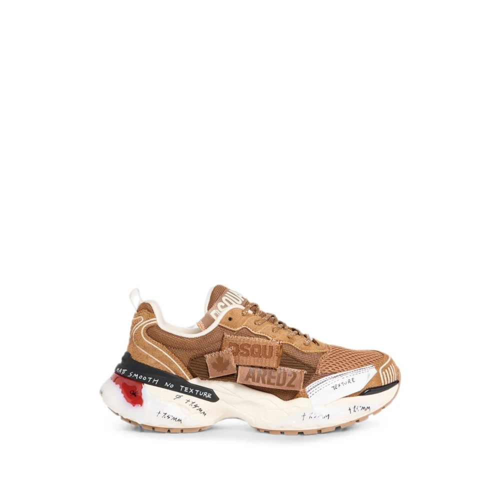 Dsquared2 , Sneakers, Male, Brown, 9 Uk, Faster Trainers