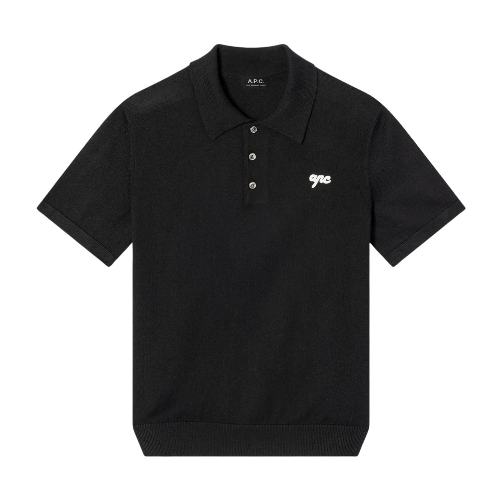 A.p.c. Gregorio Polo Shirt Black Heren