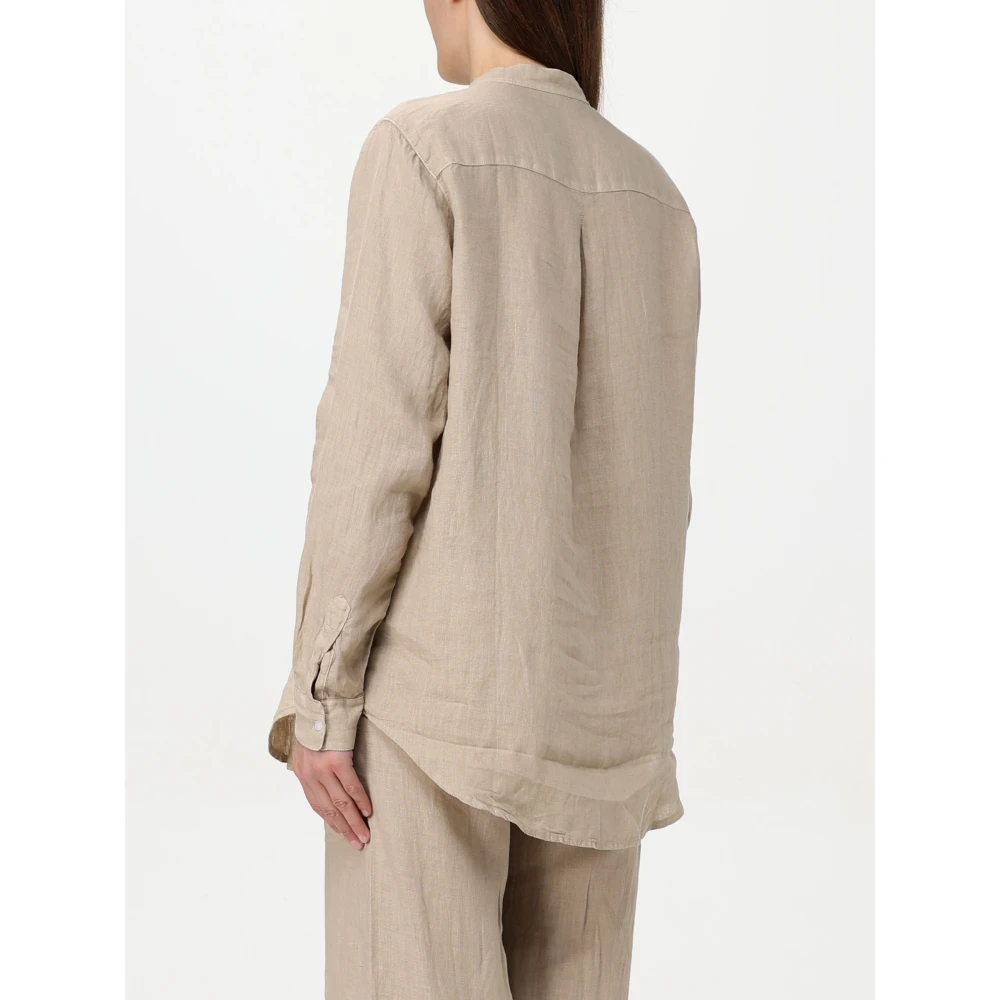 Fay Lange Mouw Coreana Shirt Beige Dames