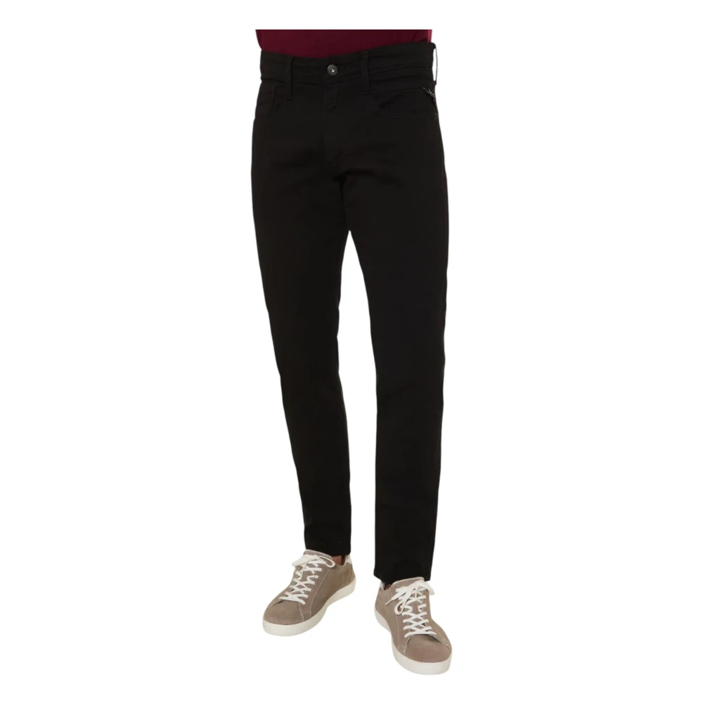 Replay Slim-fit Denim Jeans Black Heren