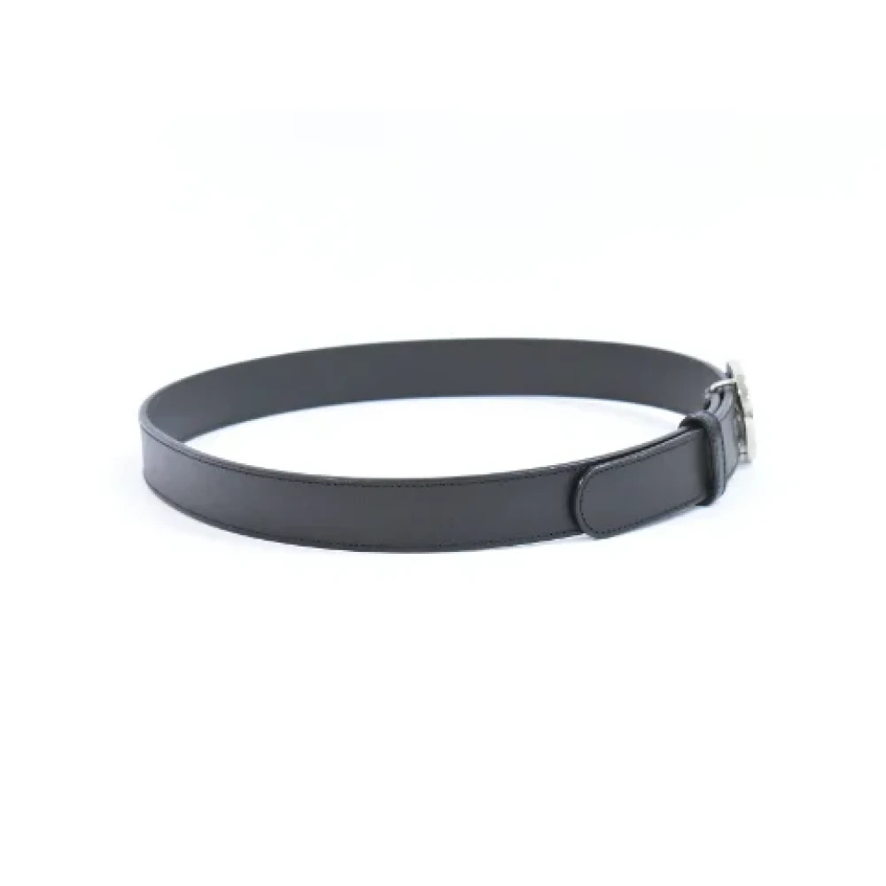Gucci Vintage Pre-owned Leather belts Gray Dames