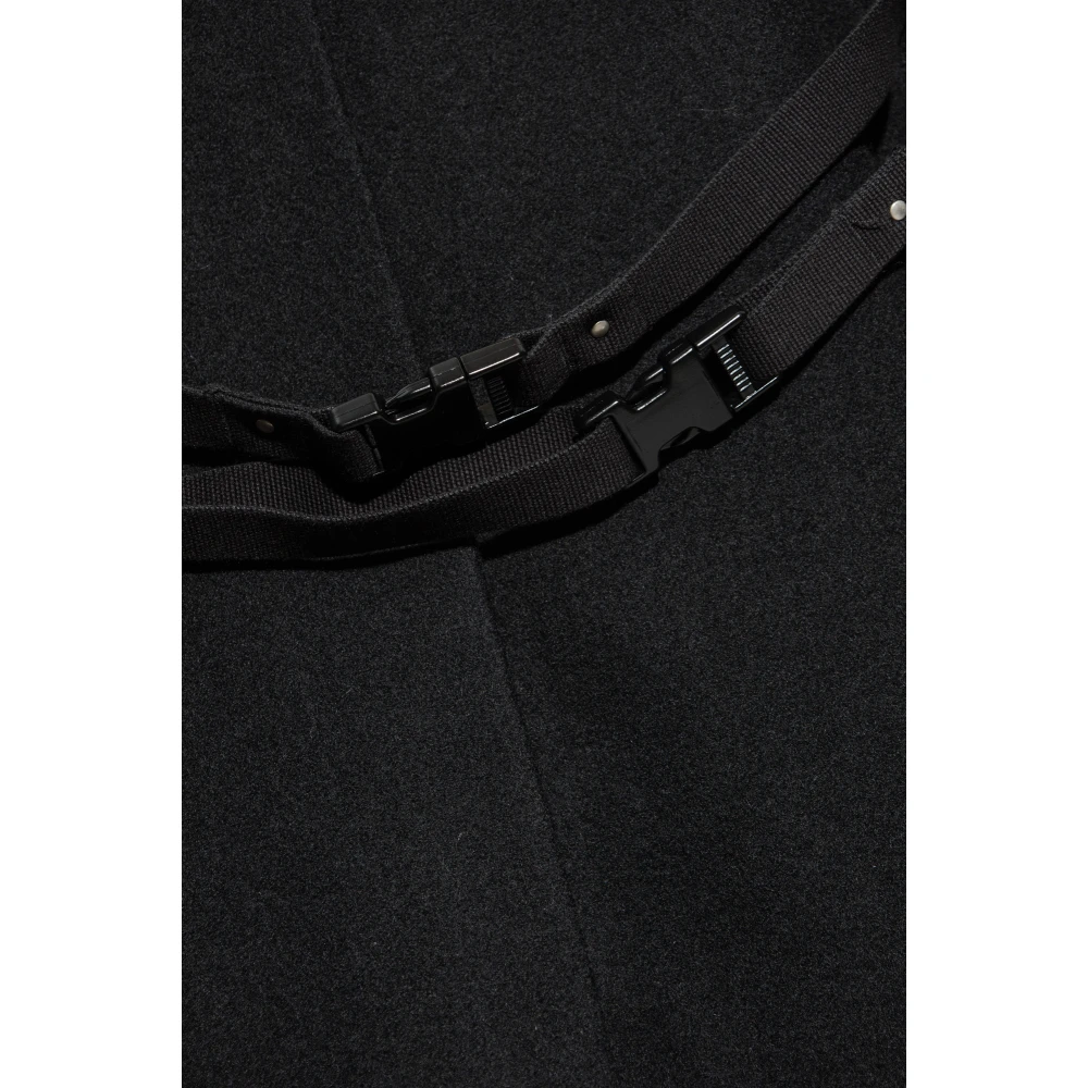 Rick Owens Luxor Caban Short Coat Black Heren
