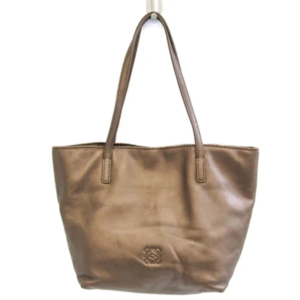 Loewe Pre-owned Leather totes Brown Dames