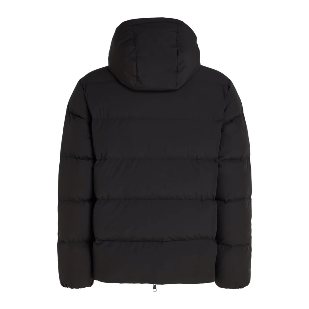 Tommy Hilfiger Gewatteerde jas met capuchon Zwart Black Heren