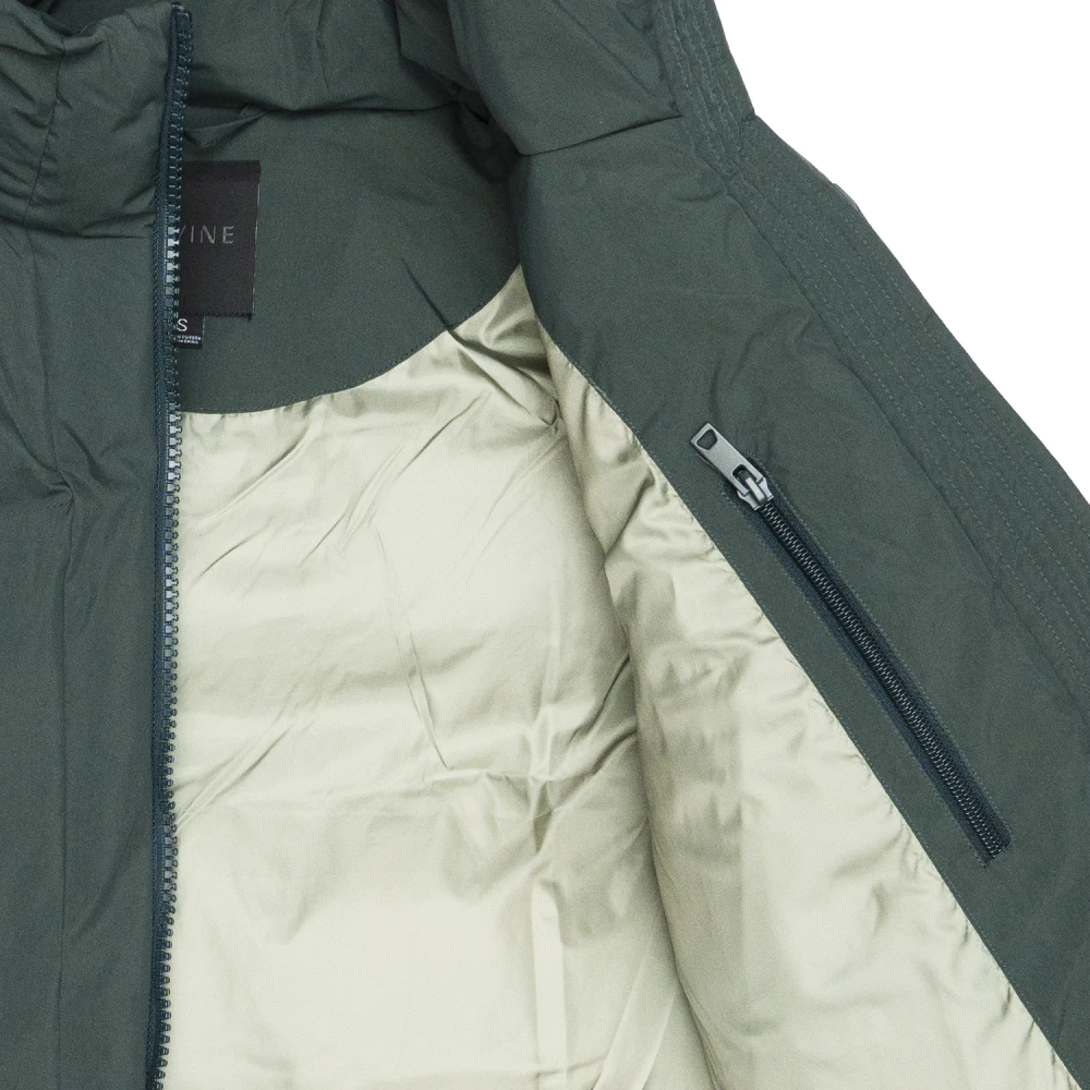 Elvine Lichtgewicht Nylon Korte Pufferjas Green Heren