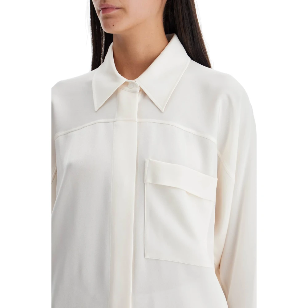 Filippa K Glanzende zakblouse Beige Dames