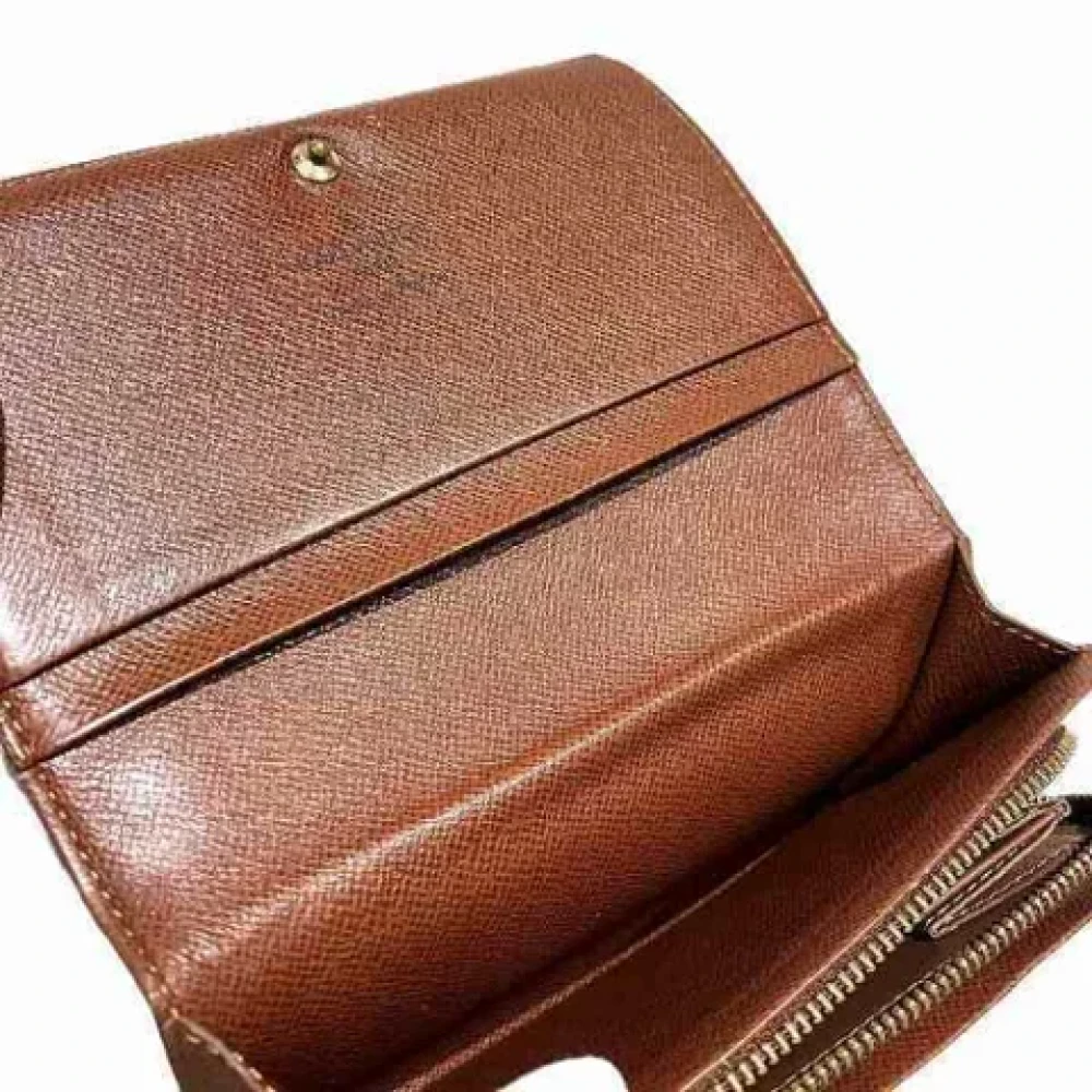 Louis Vuitton Vintage Pre-owned Canvas wallets Brown Dames