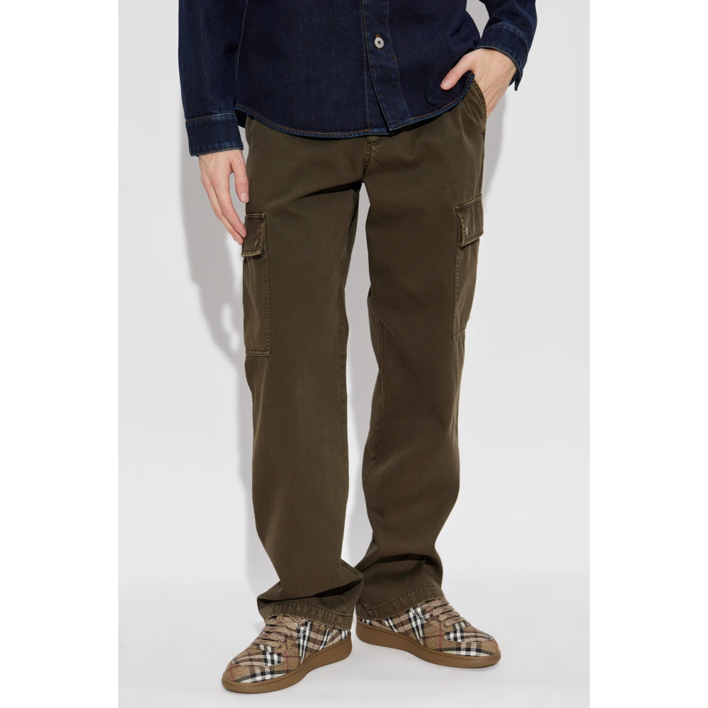 Burberry Straight leg jeans Green Heren