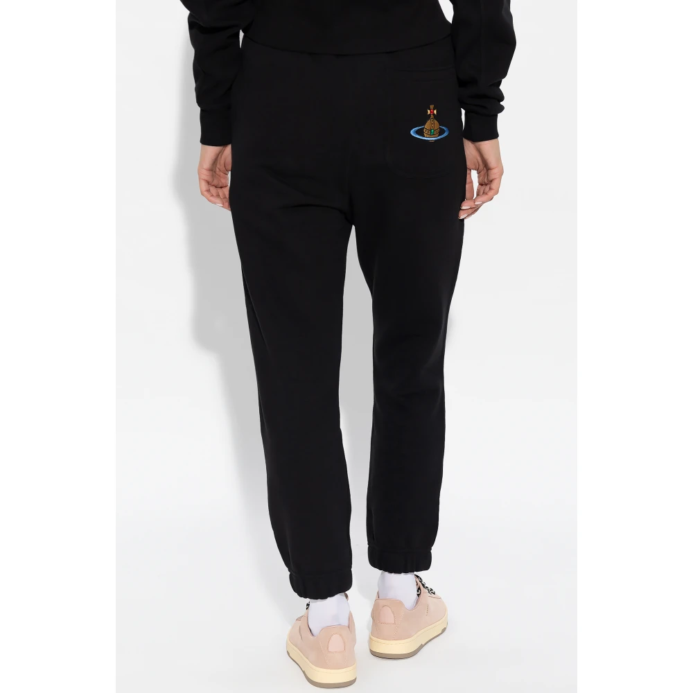 Vivienne Westwood Sweatpants met logo Black Dames