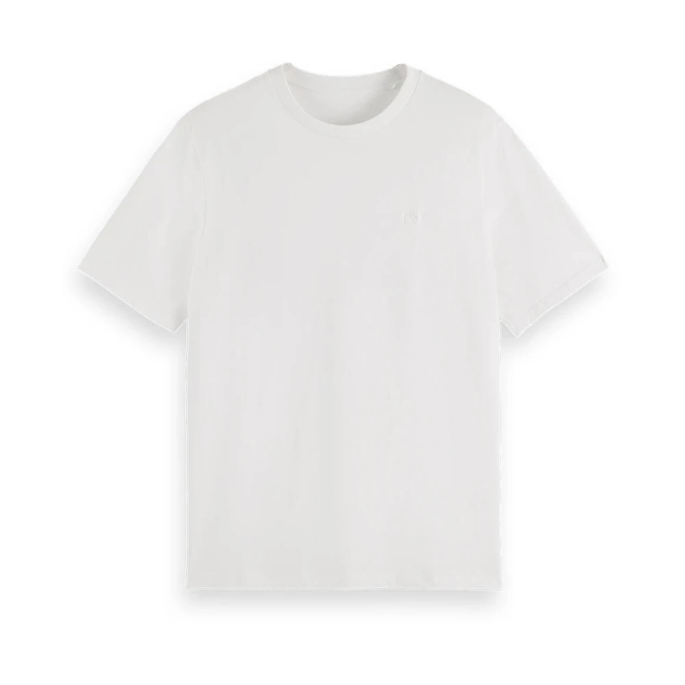 Scotch & Soda Core Logo T-Shirt Korte Mouw White Heren