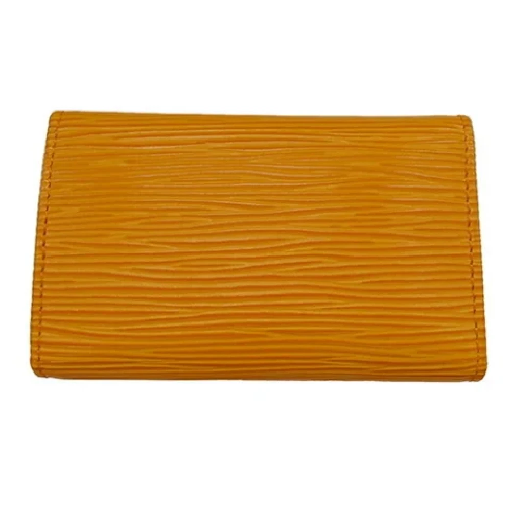 Louis Vuitton Vintage Pre-owned Canvas key-holders Yellow Dames
