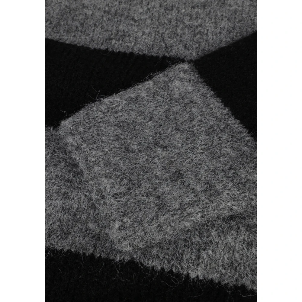My Essential Wardrobe Gestreepte Gebreide Trui Gray Dames