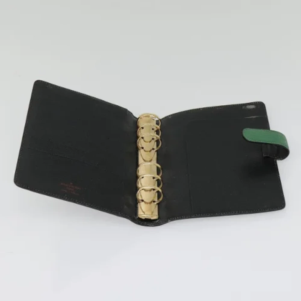 Louis Vuitton Vintage Pre-owned Leather home-office Green Dames