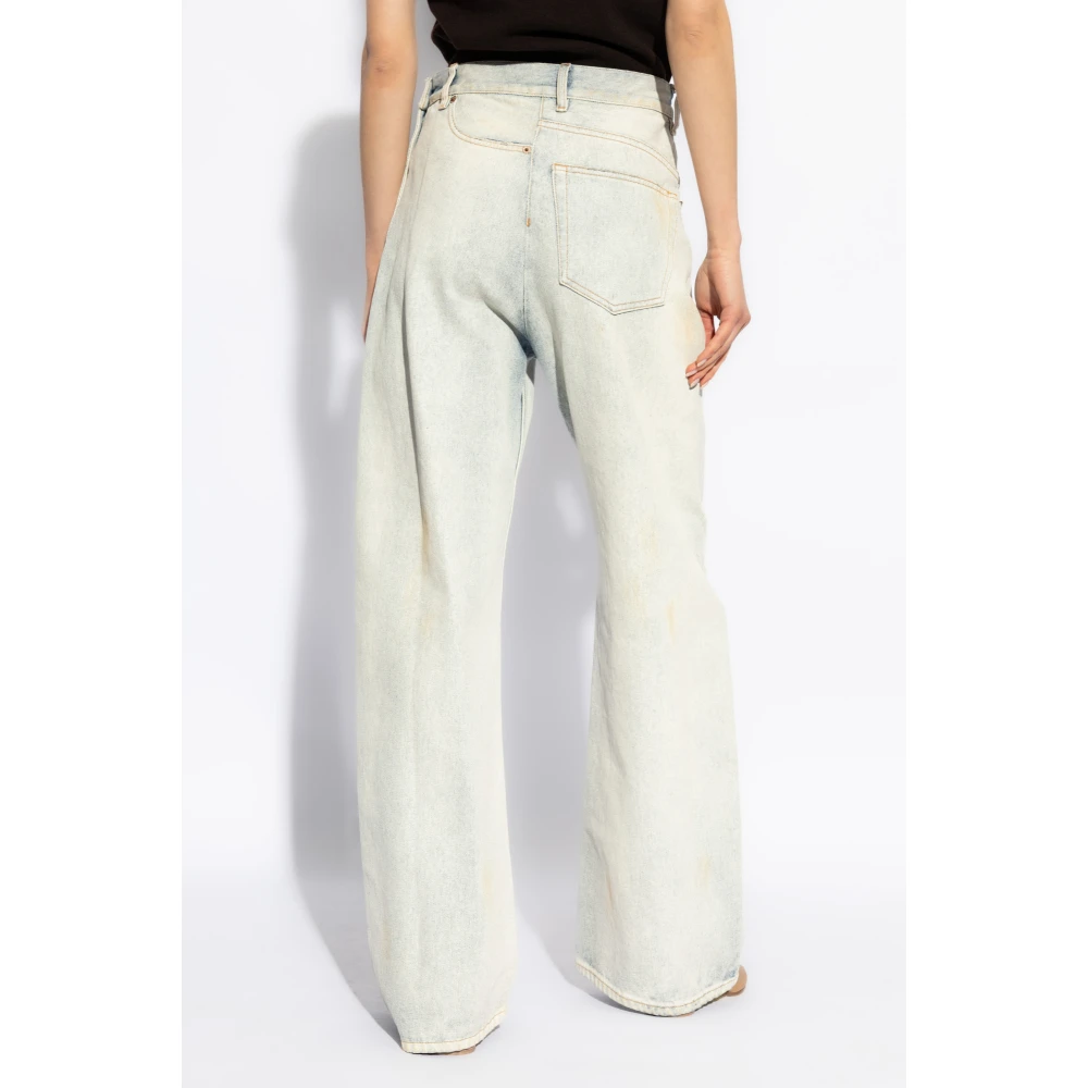 MM6 Maison Margiela Jeans met vintage-effect Blue Dames
