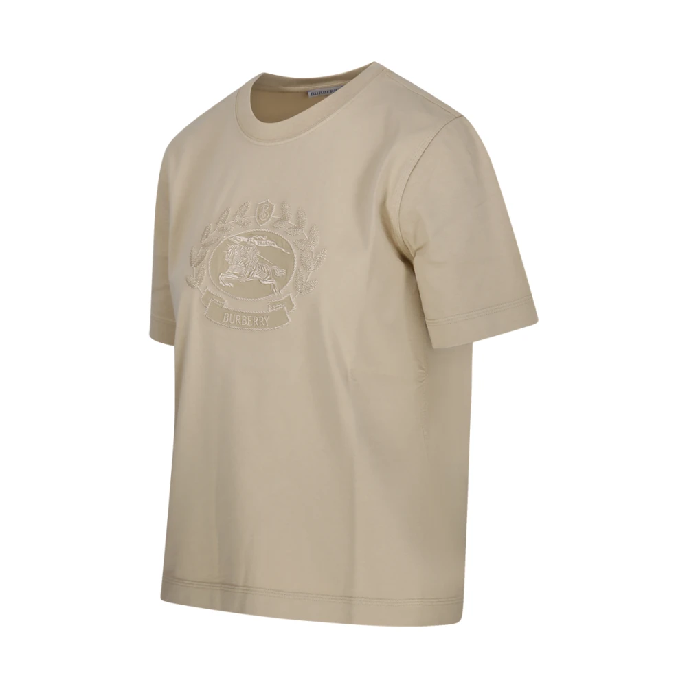 Burberry Flax T-shirt Beige Dames