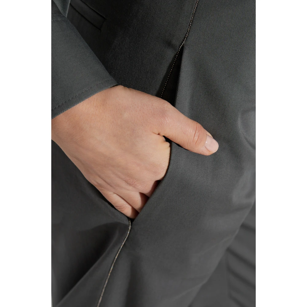 Fabiana Filippi Geplooide broek Gray Dames