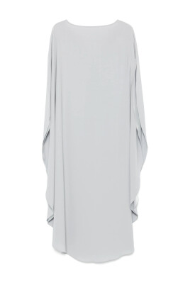 elegant-v-neck-draped-sleeve-dress