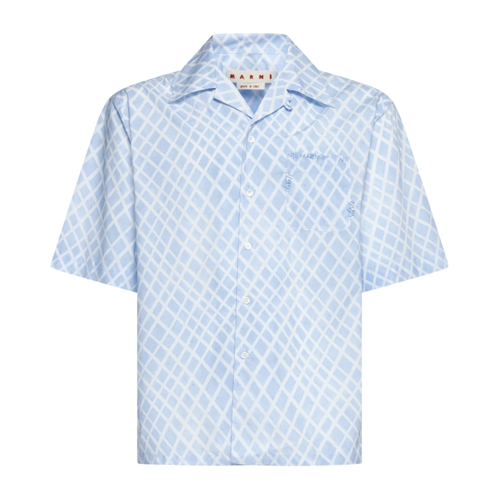 Marni Blauwe Shirt Collectie Blue Heren