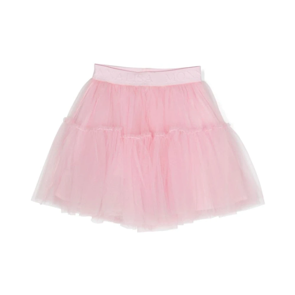 Monnalisa Girls Pink Kids Skirts, 10 Y, Tulle Layered Skirt