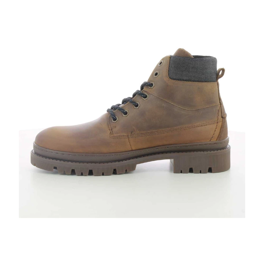 Bullboxer Stijlvolle Cognac Veterschoenen voor Heren Brown Heren