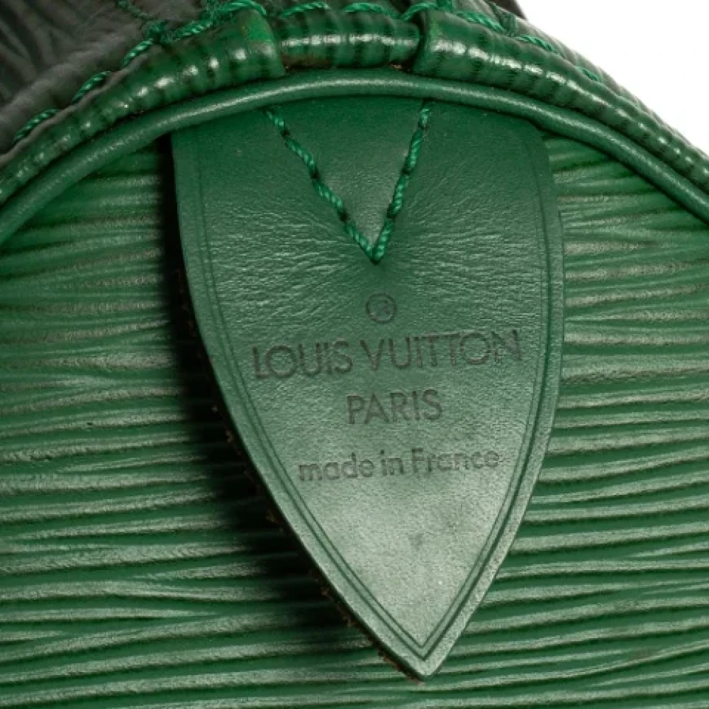 Louis Vuitton Vintage Pre-owned Leather handbags Green Dames