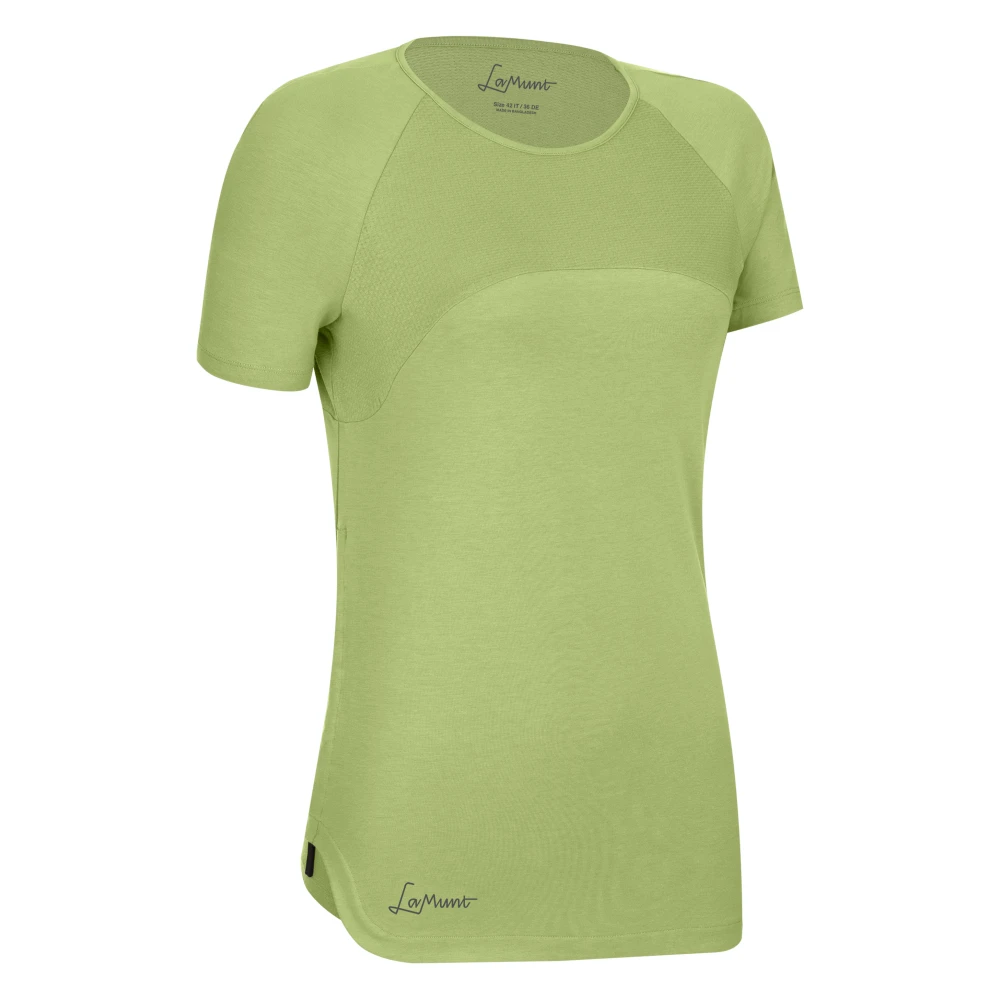 LaMunt Bladgroene Actieve Tee Green Dames