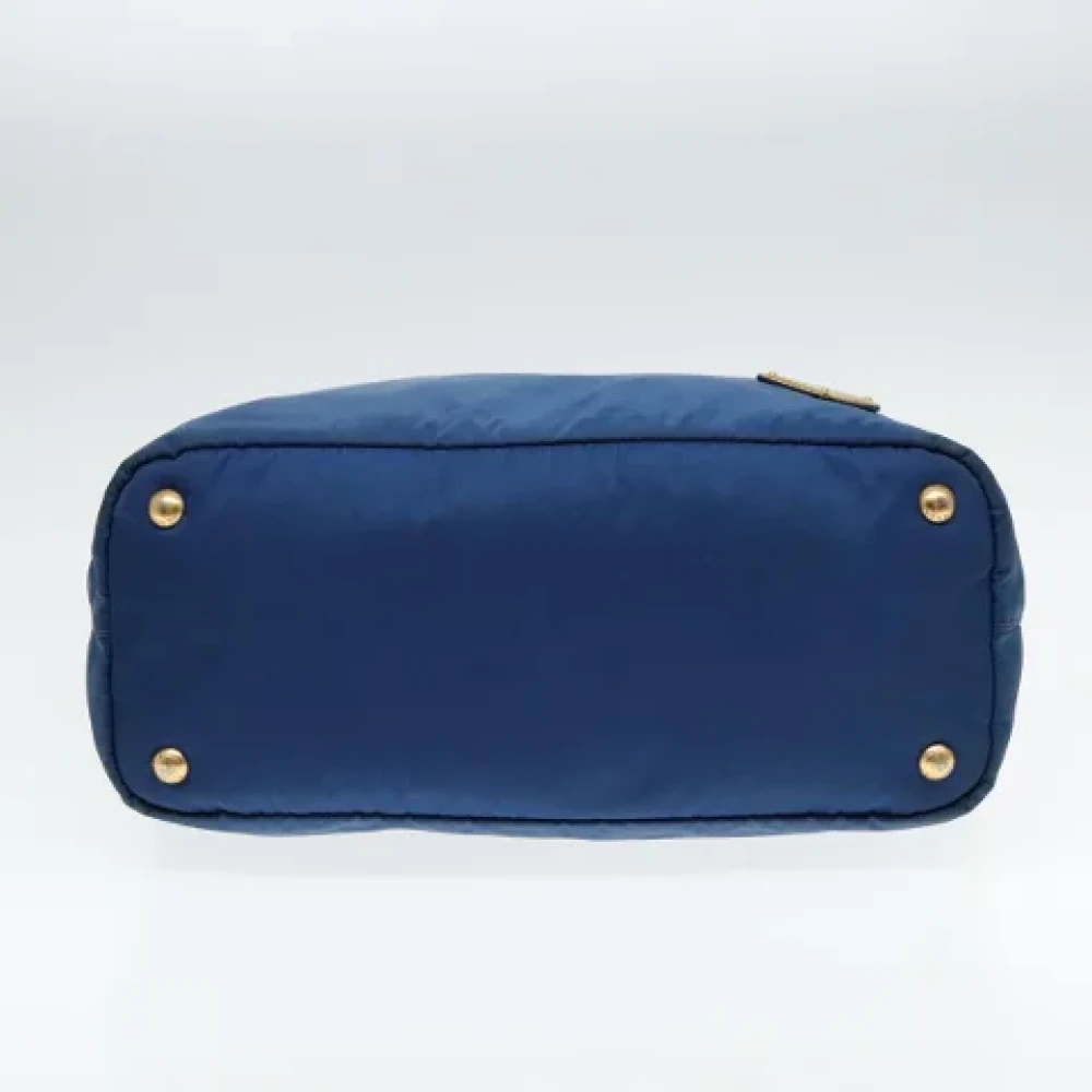 Prada Vintage Pre-owned Nylon prada-bags Blue Dames