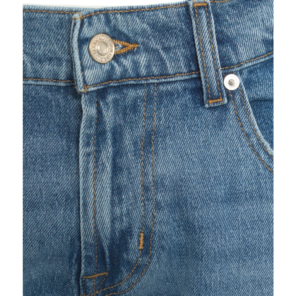 7 For All Mankind Blauwe Jeans The Straight Underline Blue Heren