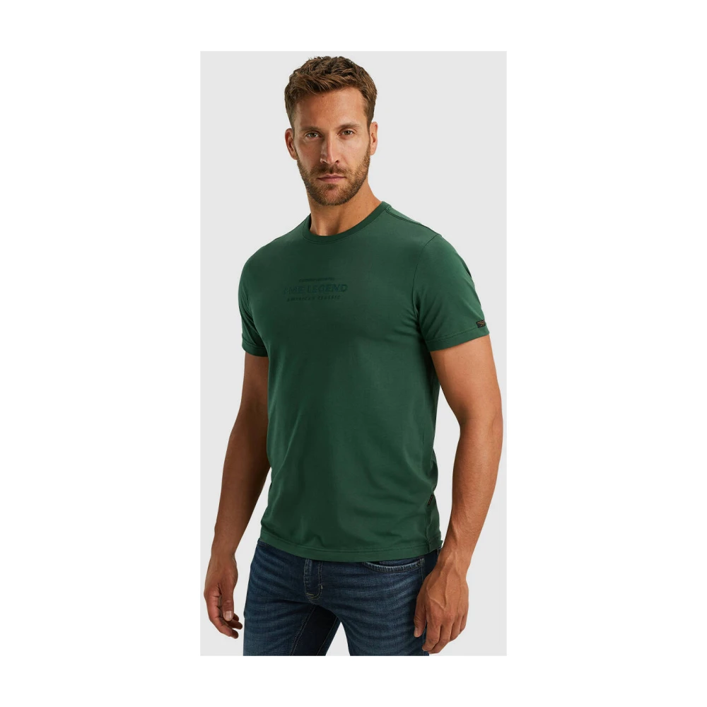PME Legend Korte mouw ronde hals heren T-shirt Green Heren