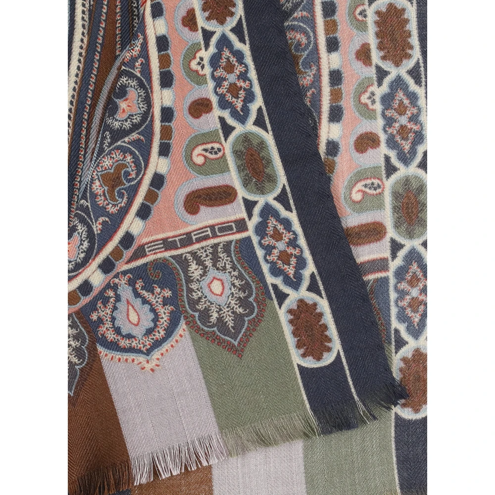 ETRO Paisley Print Cashmere Silk Shawl Multicolor Dames