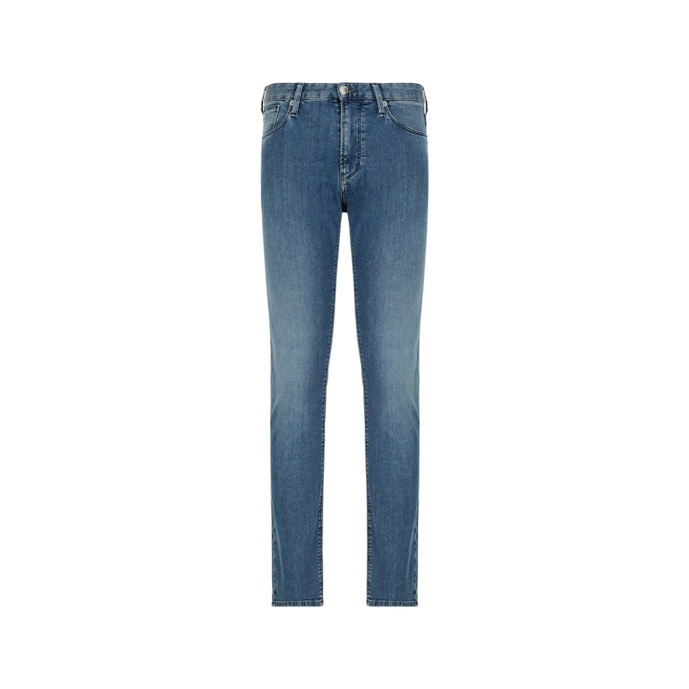 Emporio Armani Slim-fit 5 Zakken Jeans Blue Heren
