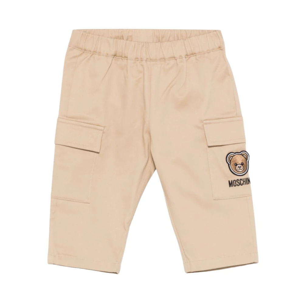 Moschino Unisex Kids Beige Shorts, 9 M, Shorts
