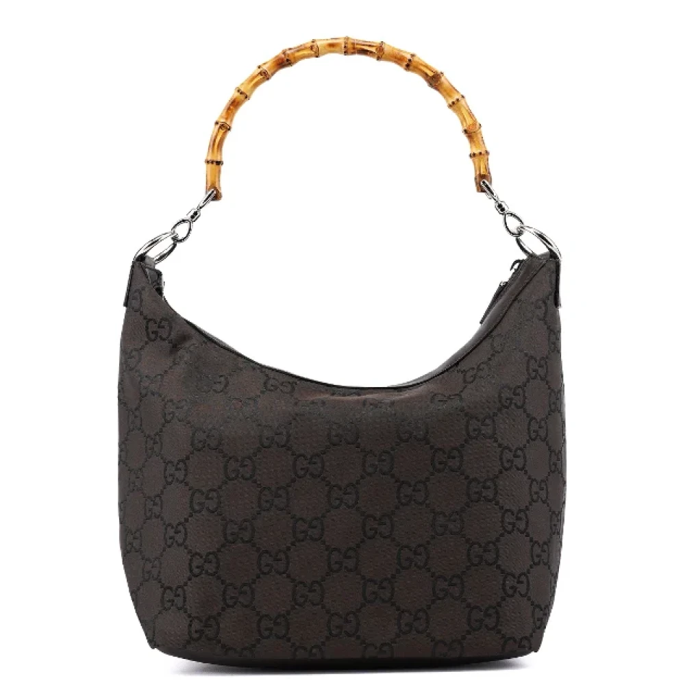 Gucci Vintage Pre-owned Leather handbags Brown Dames