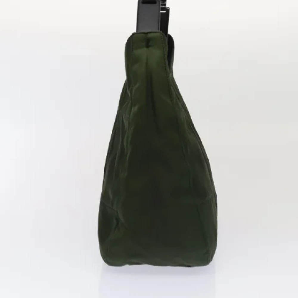 Prada Vintage Pre-owned Nylon prada-bags Green Dames