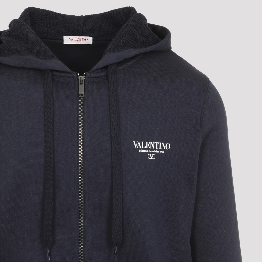 Valentino Blauwe Sweatshirt Aw24 Herenmode Blue Heren
