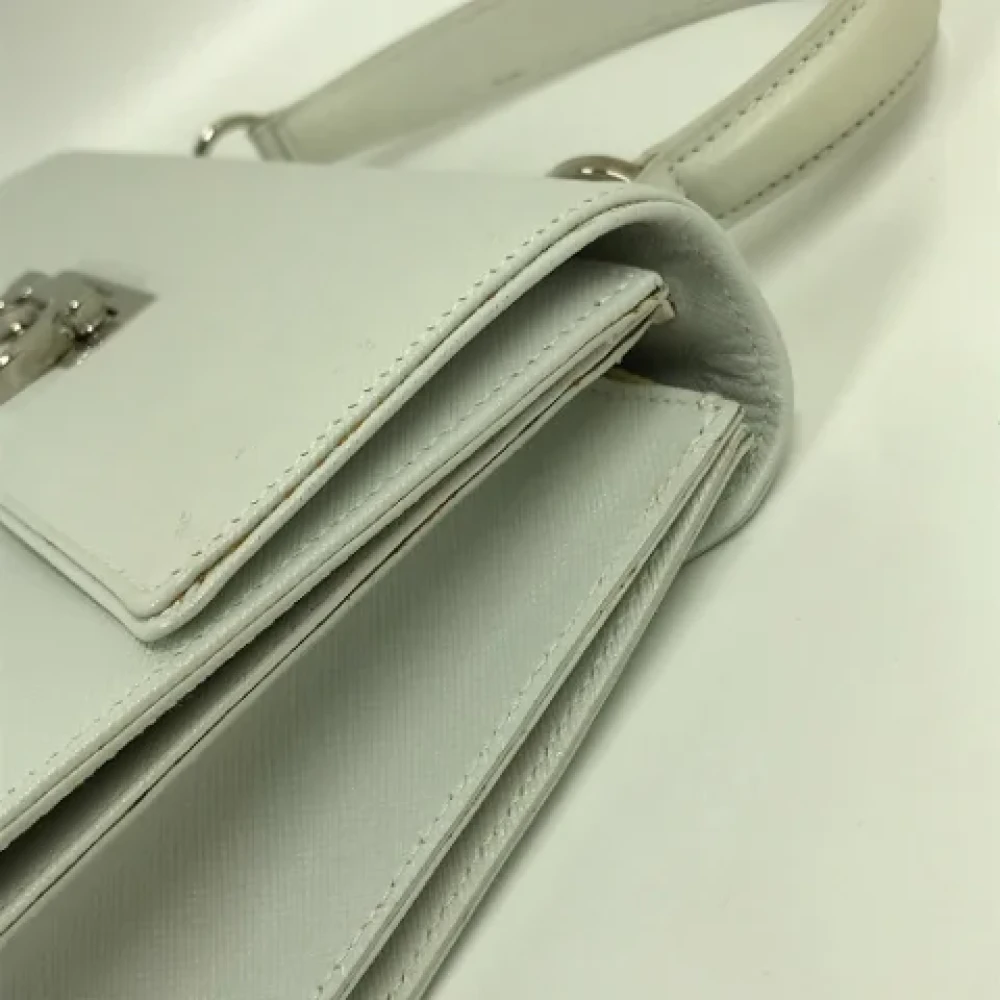 Salvatore Ferragamo Pre-owned Leather handbags White Dames