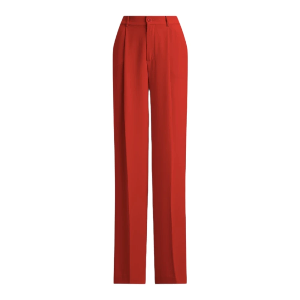 Ralph Lauren Donna Rosso Pantaloni, Xs, New,