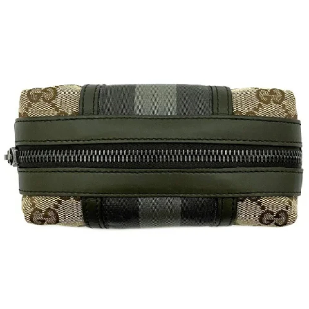 Gucci Vintage Pre-owned Canvas pouches Beige Dames