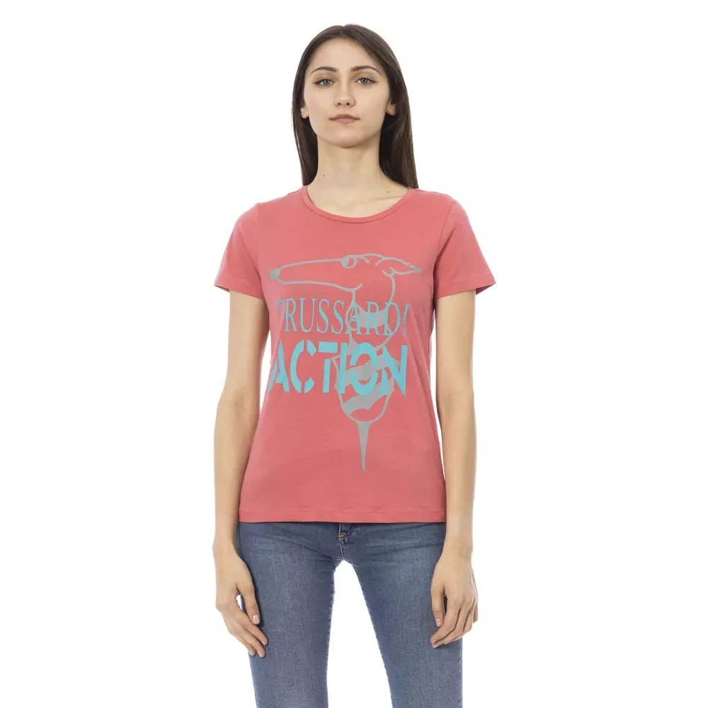 Trussardi Donna Rosa Top, L, New,