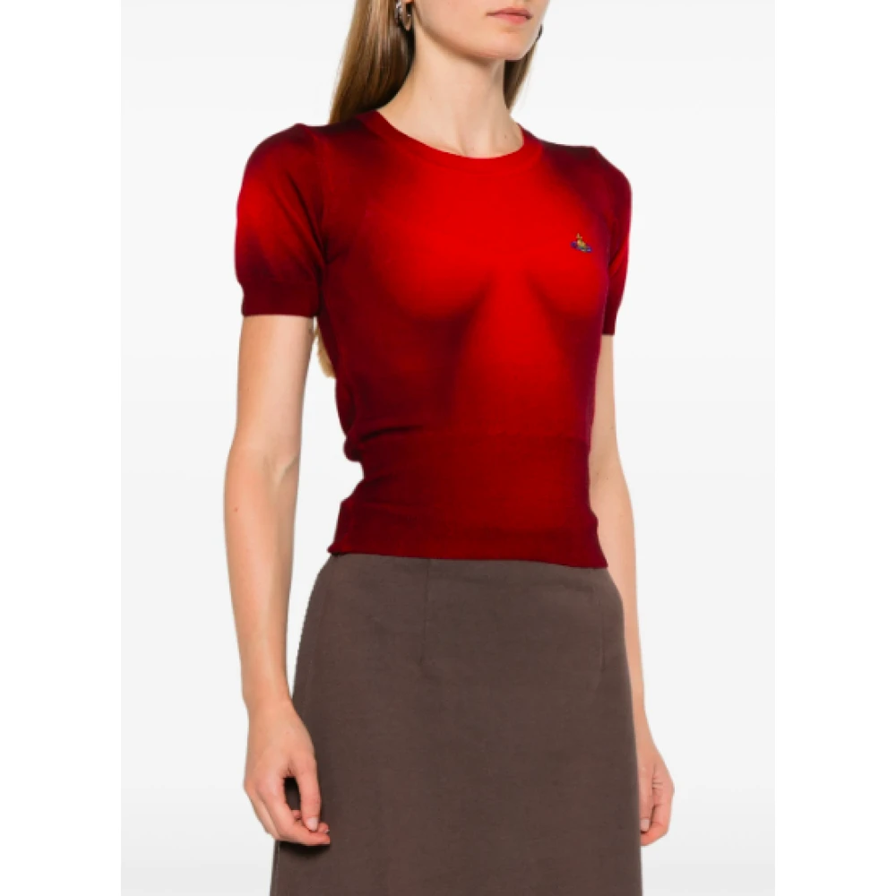 Vivienne Westwood Rood Zwart Eli Top Stijlvol ontwerp Red Dames