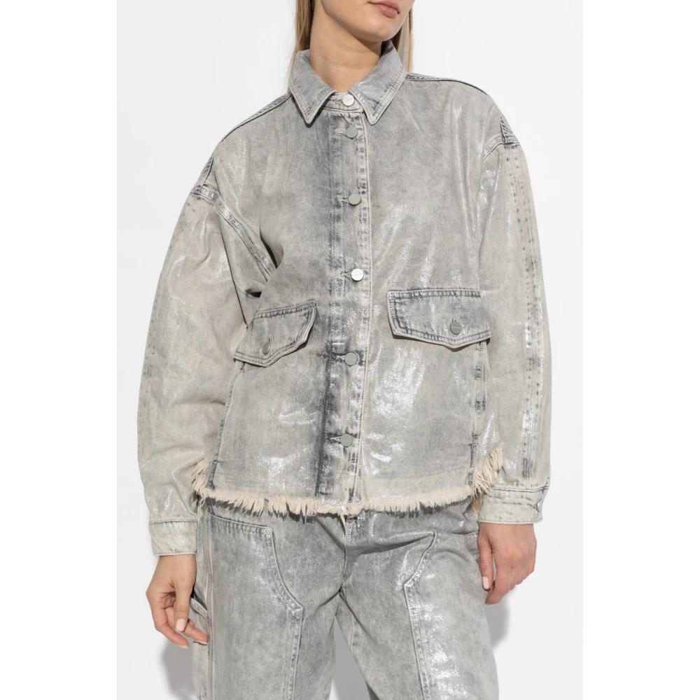 AllSaints Denim jas Hettie Gray Dames