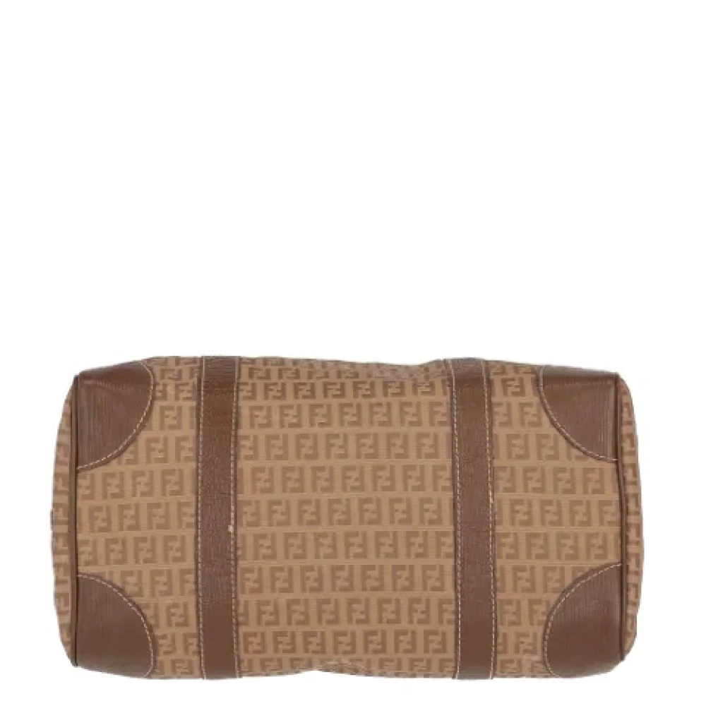 Fendi Vintage Pre-owned Canvas fendi-bags Beige Dames