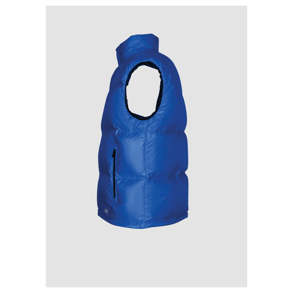 add Vest IN Glanzend Nylon Blue Heren