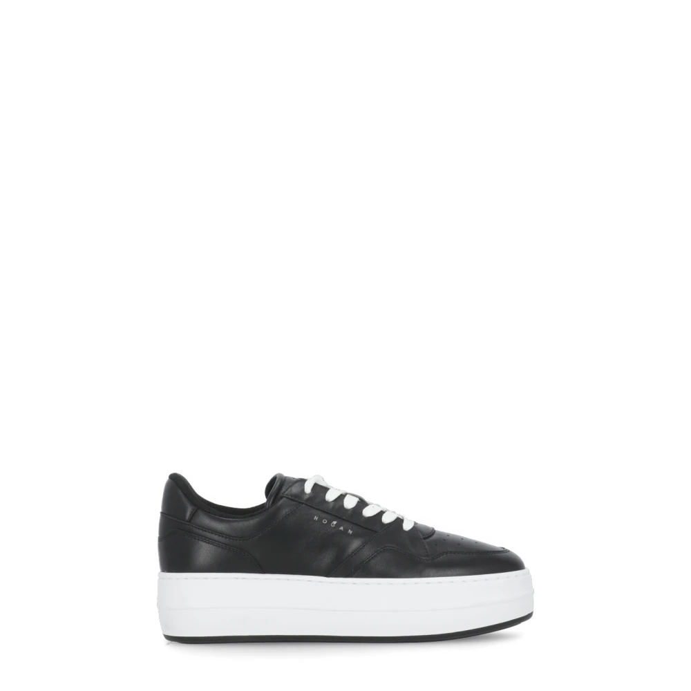 Hogan Women's Black H670 Lace Up Trainers - Sneakers - 4 Uk - Shoes