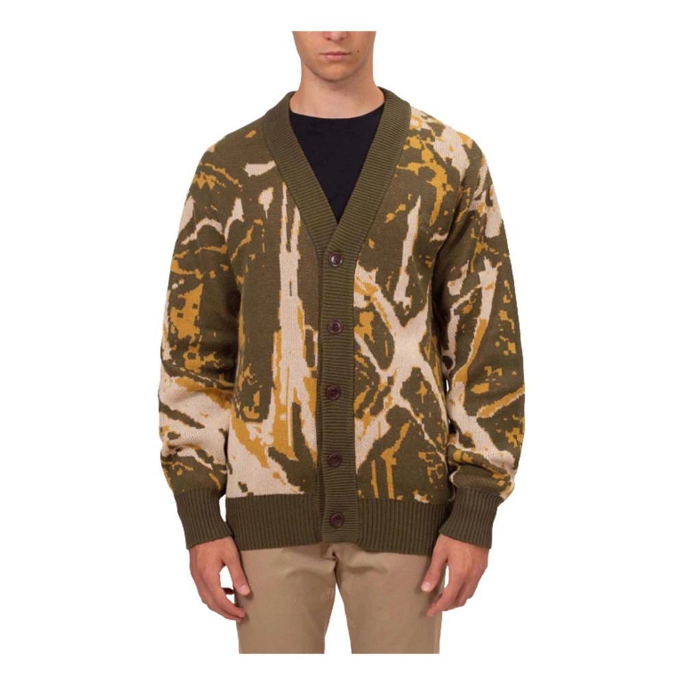 Timberland Groene V-hals Knoop Cardigan Green Heren