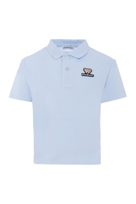 polo-bleu-avec-patch-ours
