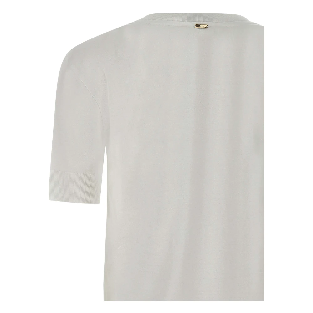 Herno Witte Trui met Korte Mouwen White Dames
